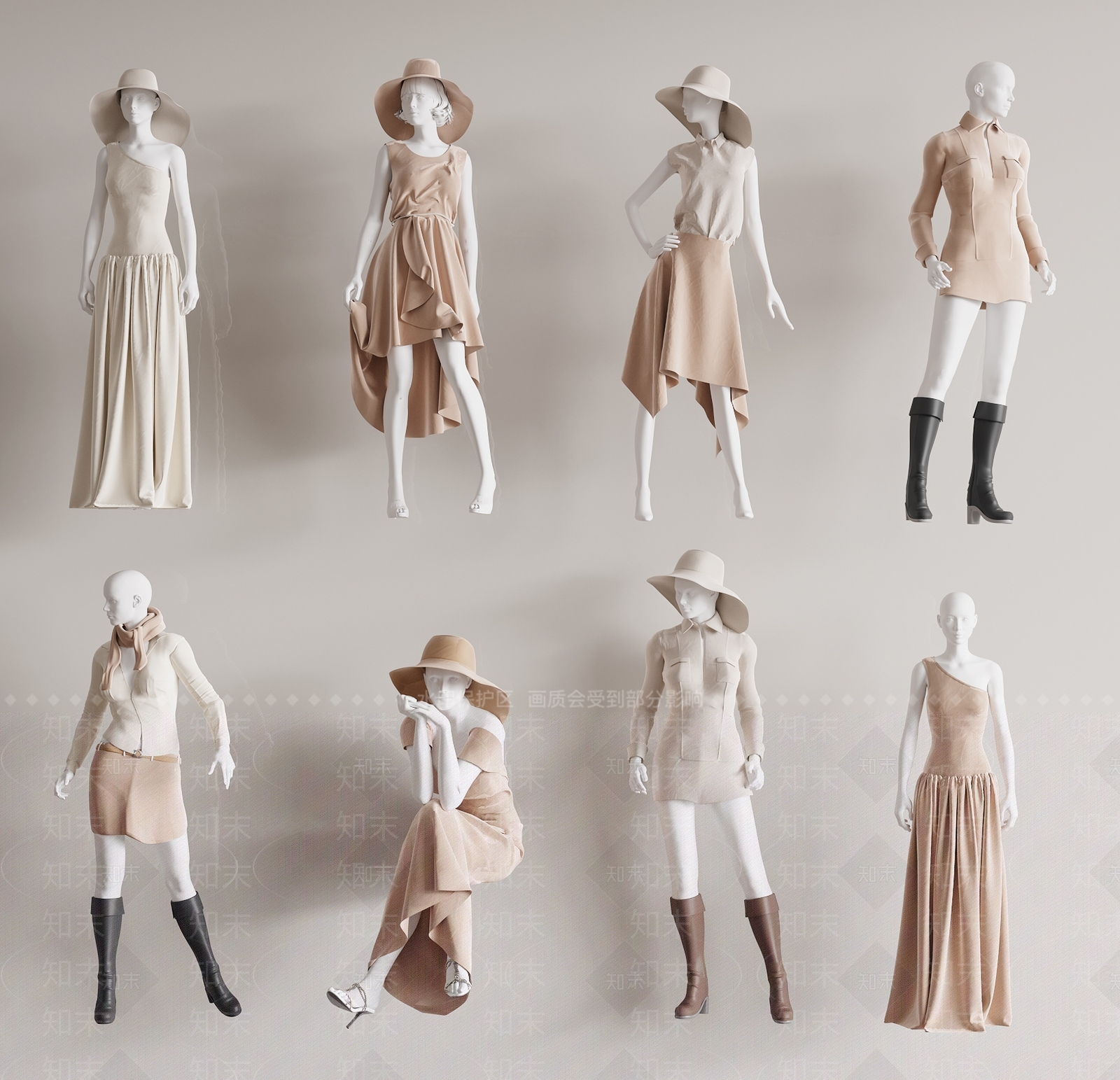 现代服装店3D模型下载【ID:1167863111】