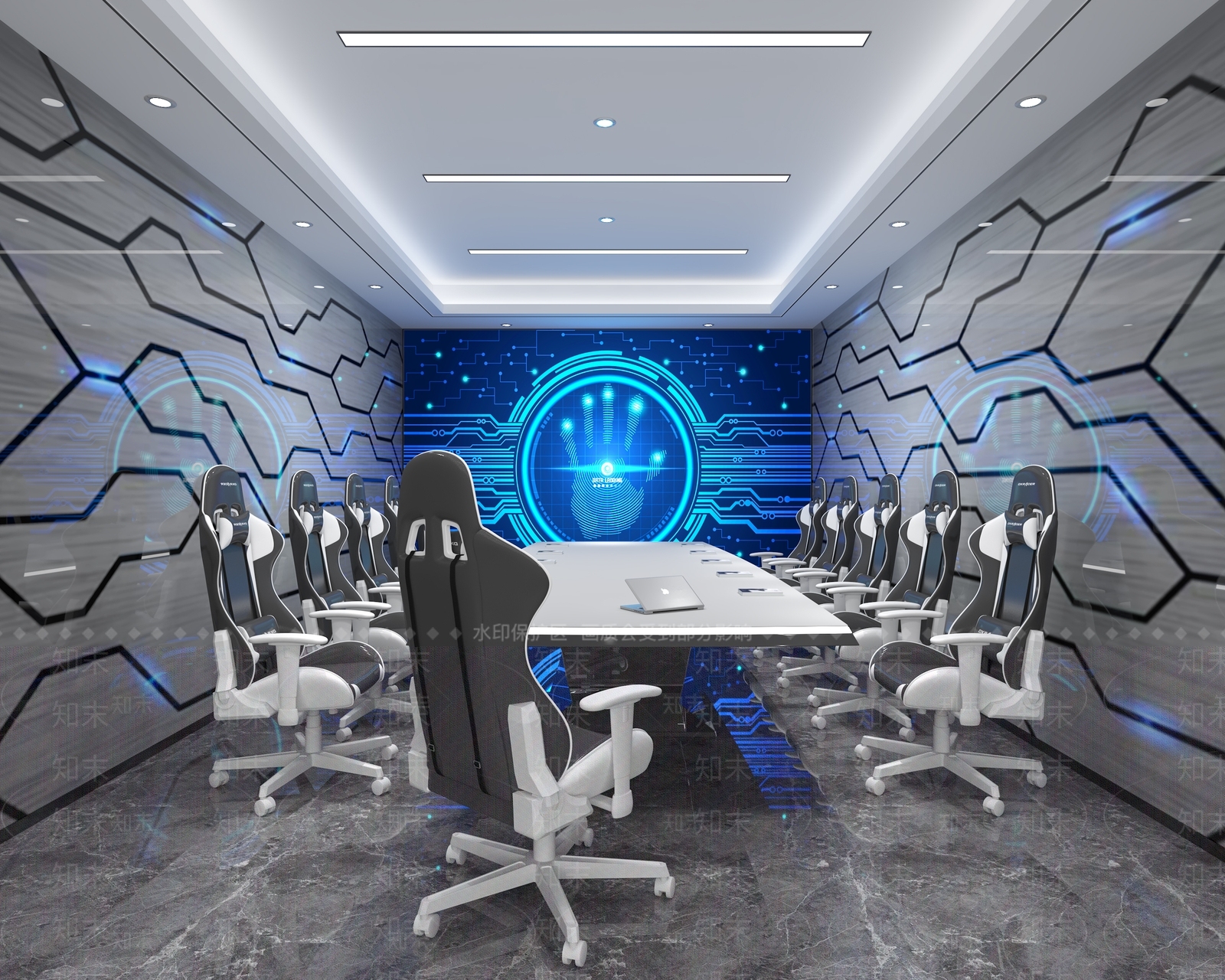 现代会议室3D模型下载【ID:1167865799】