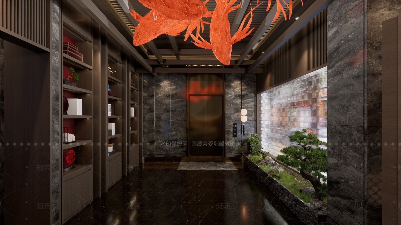 新中式茶餐厅SU模型下载【ID:1215967337】