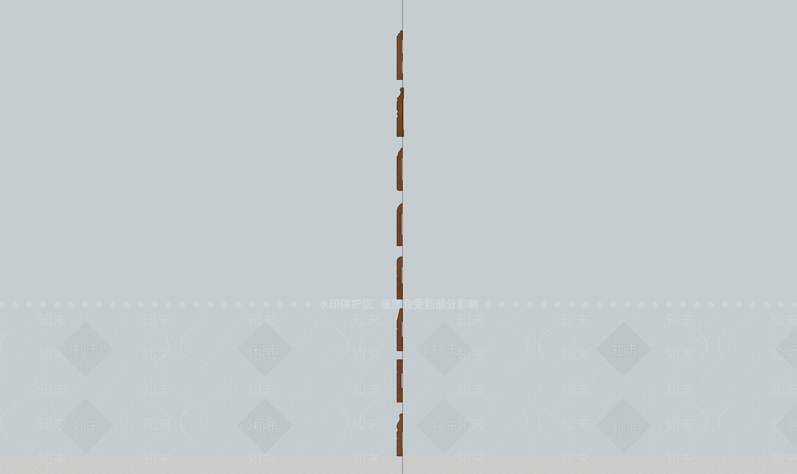 现代踢脚线SU模型下载【ID:1167883720】