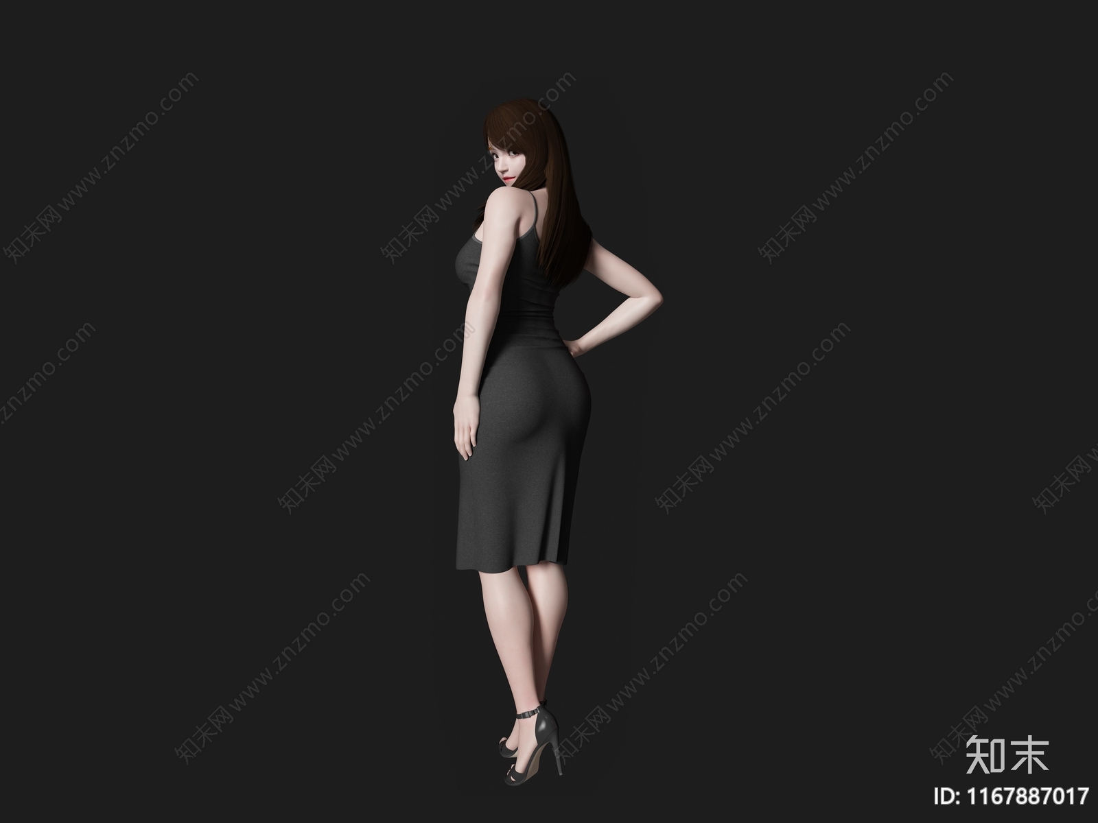 女人SU模型下载【ID:1167887017】