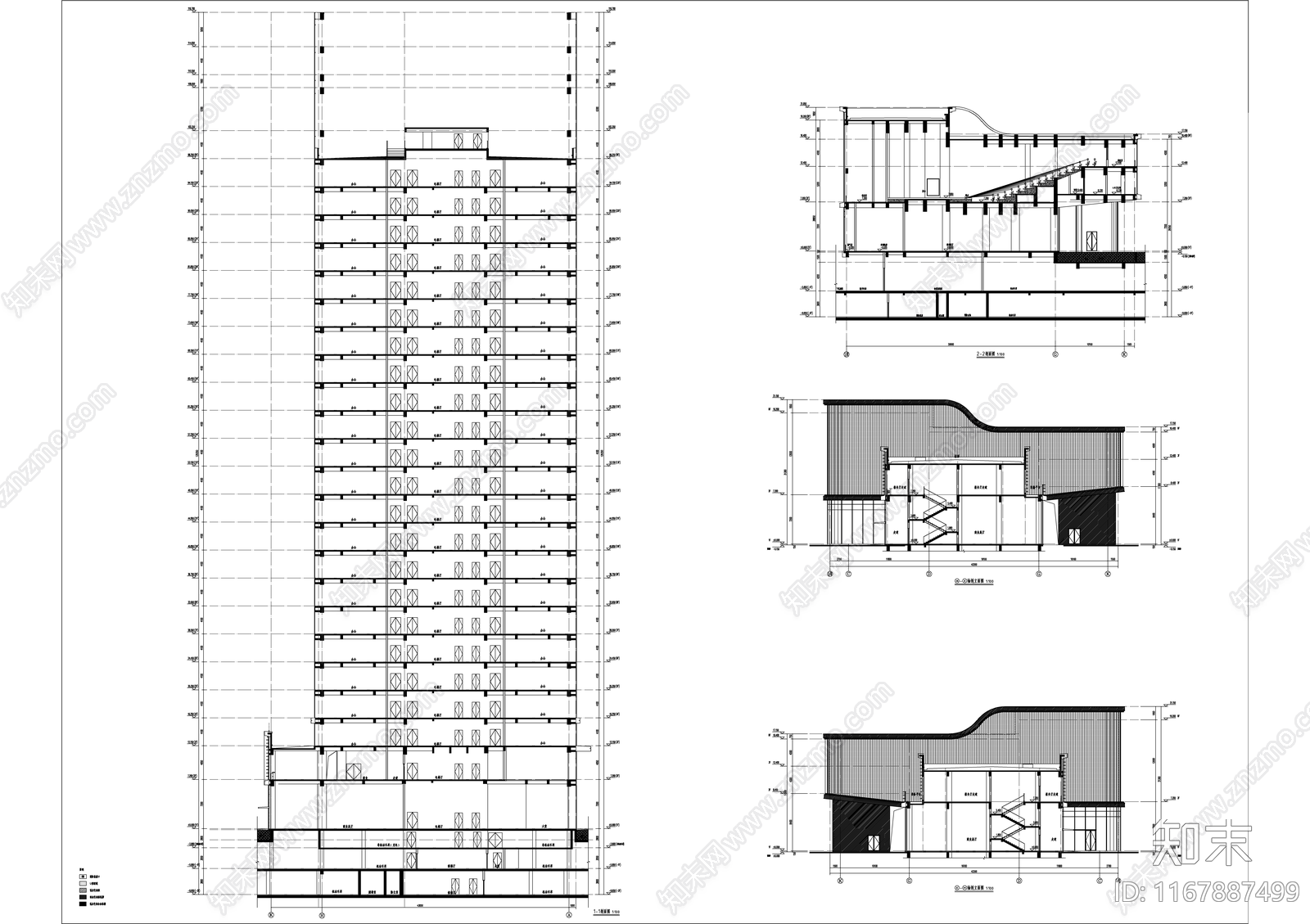 现代产业园建筑施工图下载【ID:1167887499】