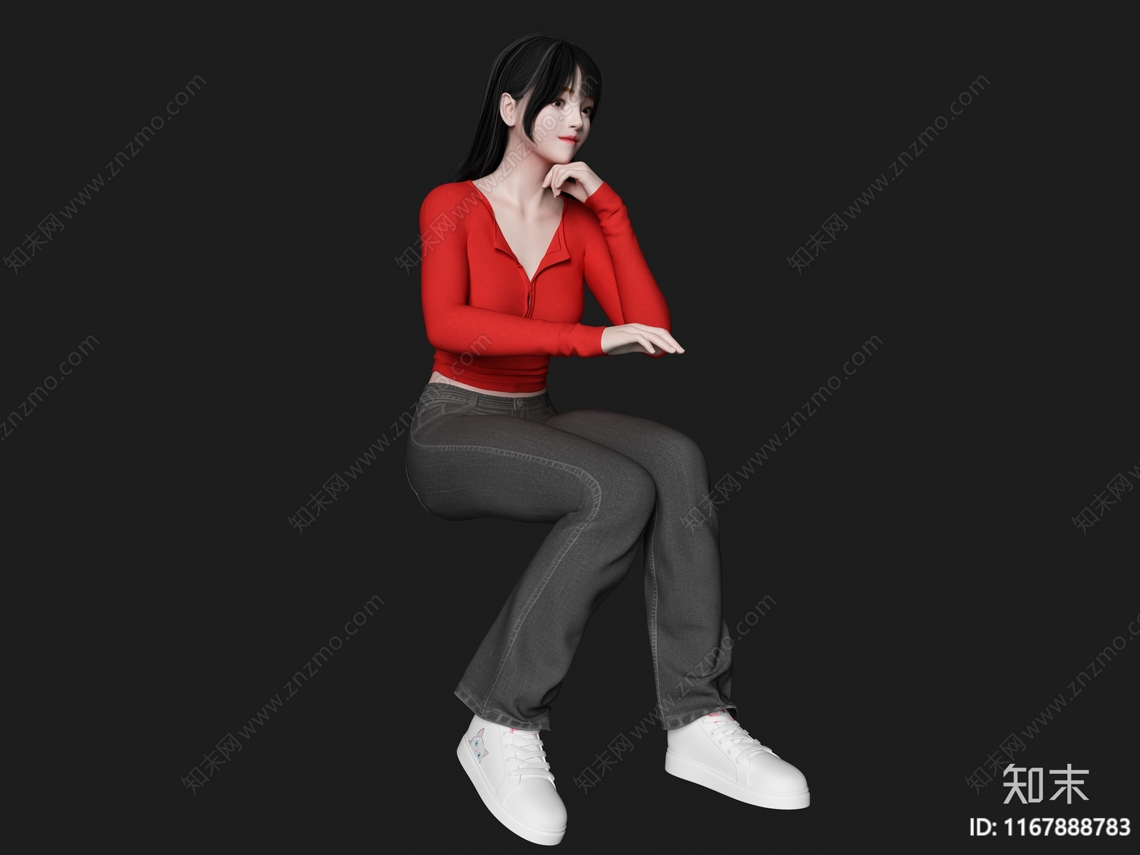 女人SU模型下载【ID:1167888783】