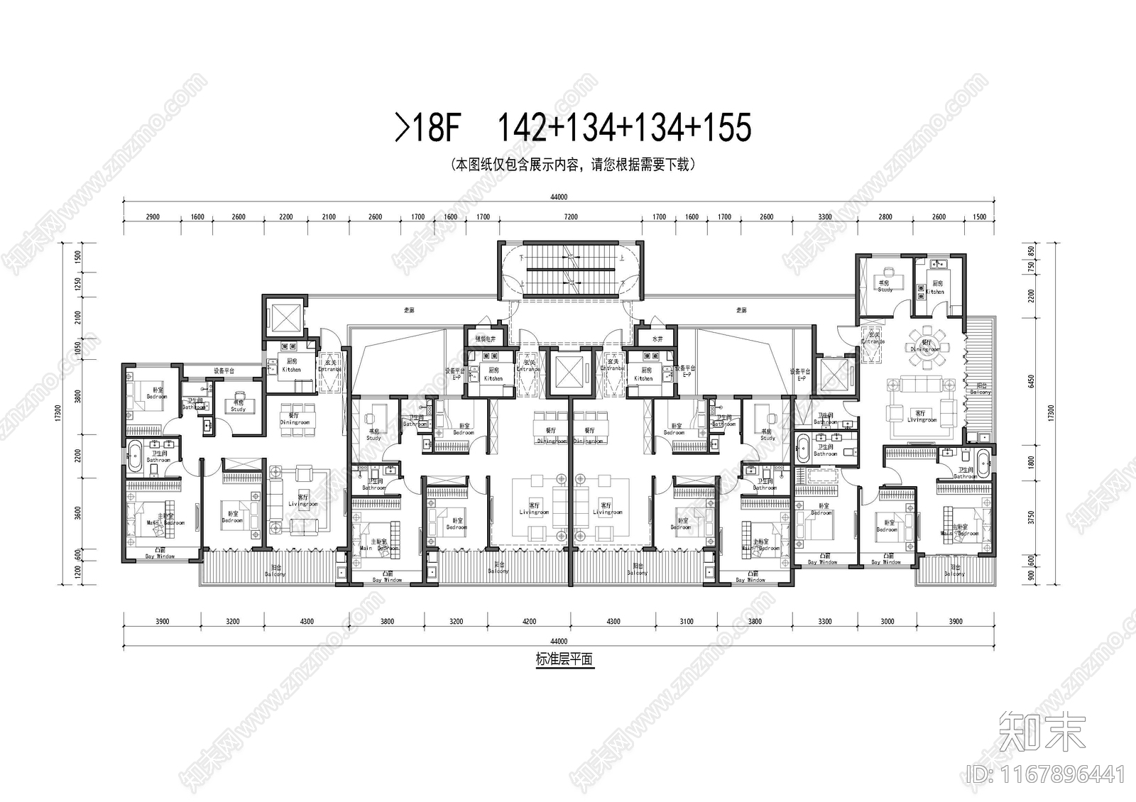 建筑平面图施工图下载【ID:1167896441】