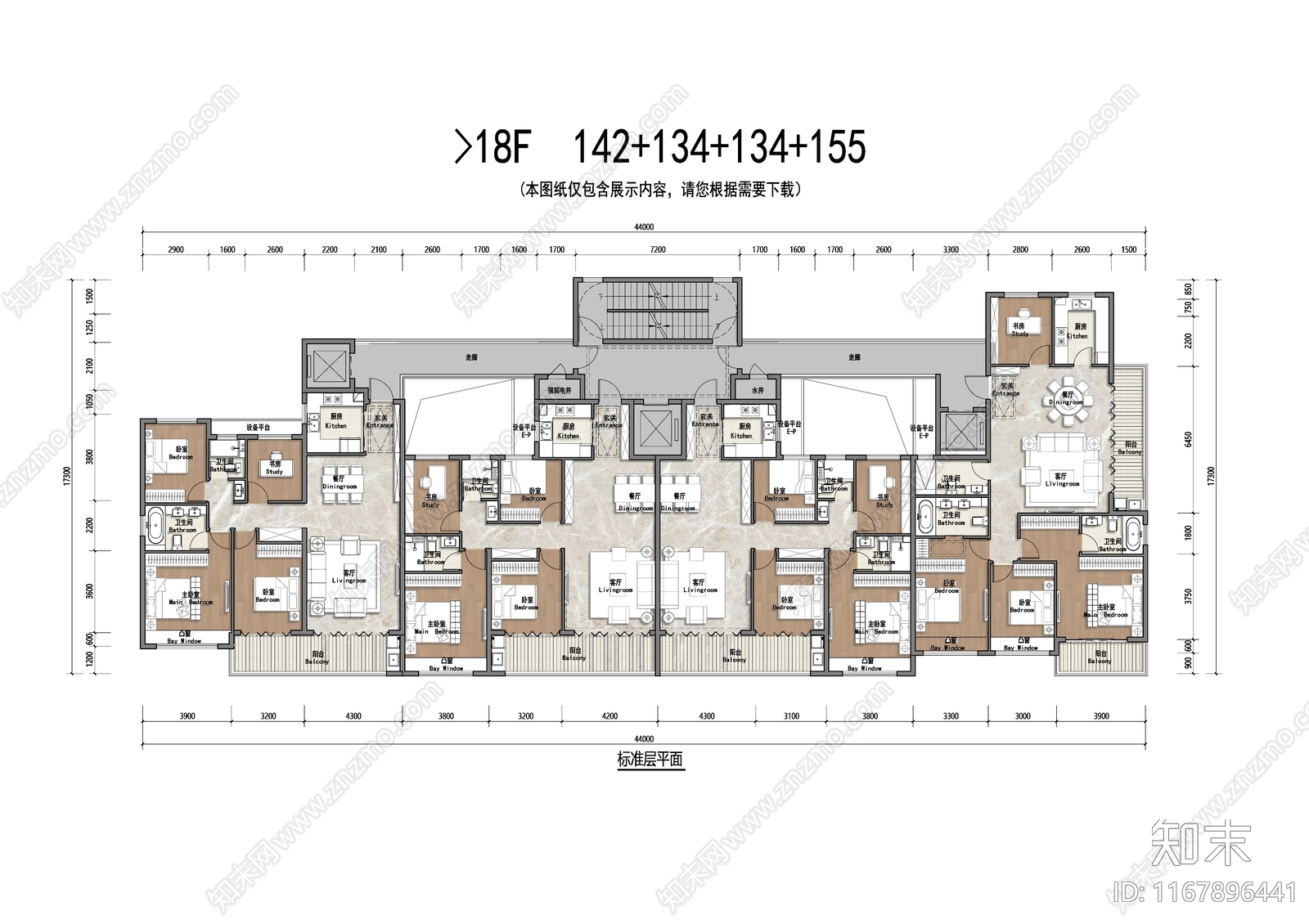 建筑平面图施工图下载【ID:1167896441】