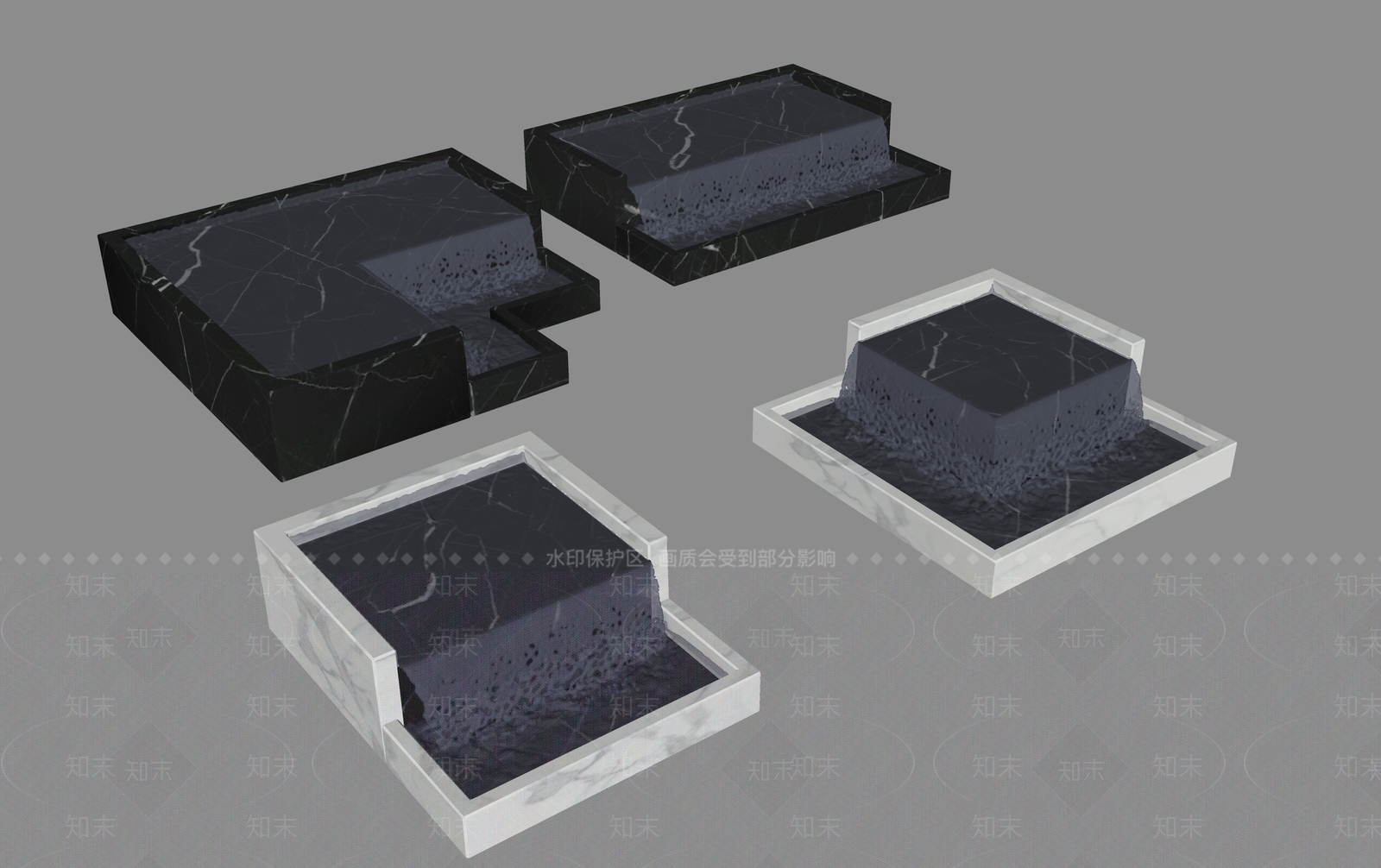现代新中式水景SU模型下载【ID:1167896970】