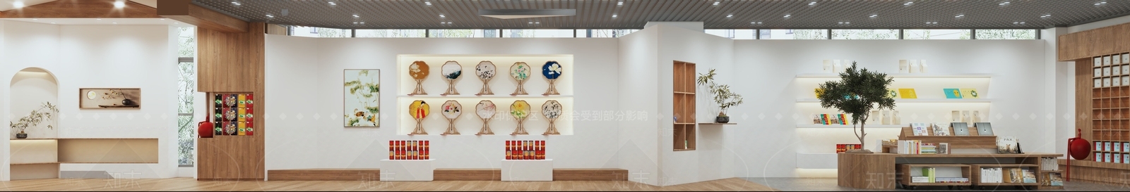 现代原木玩具礼品店3D模型下载【ID:1167901096】