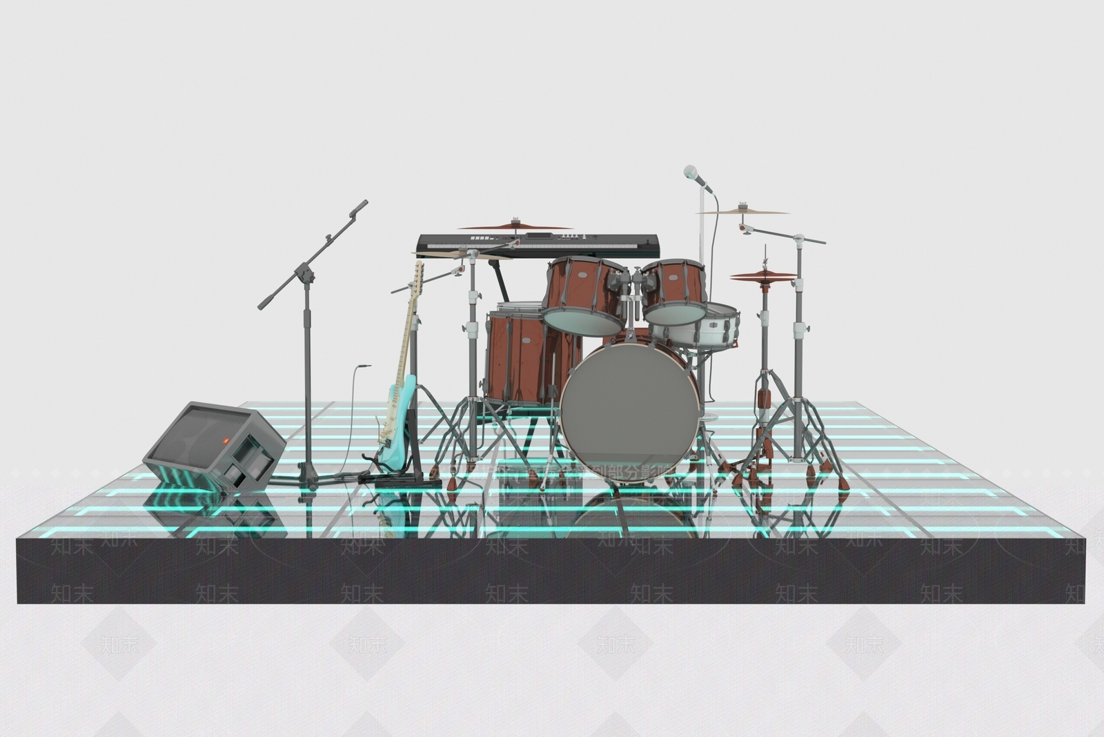 现代舞台3D模型下载【ID:1167902849】