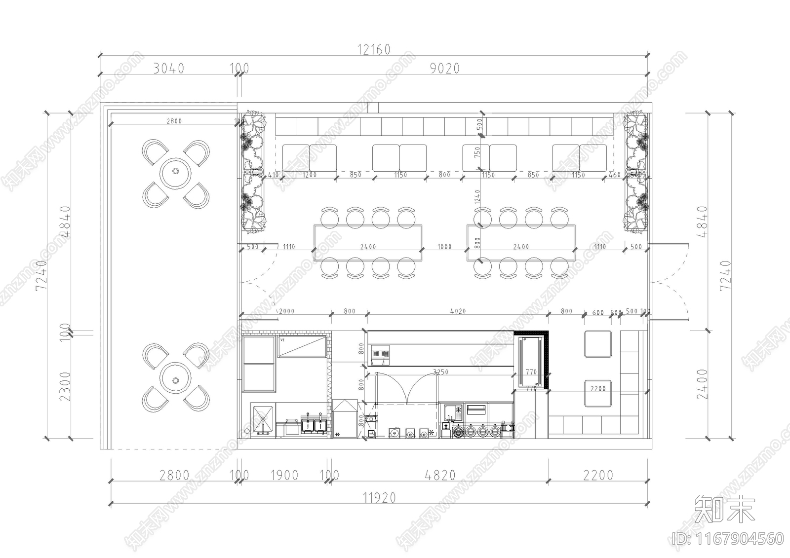 现代奶茶店cad施工图下载【ID:1167904560】