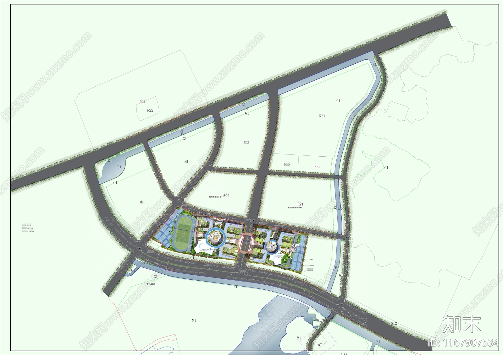 现代学校建筑SU模型下载【ID:1167907534】