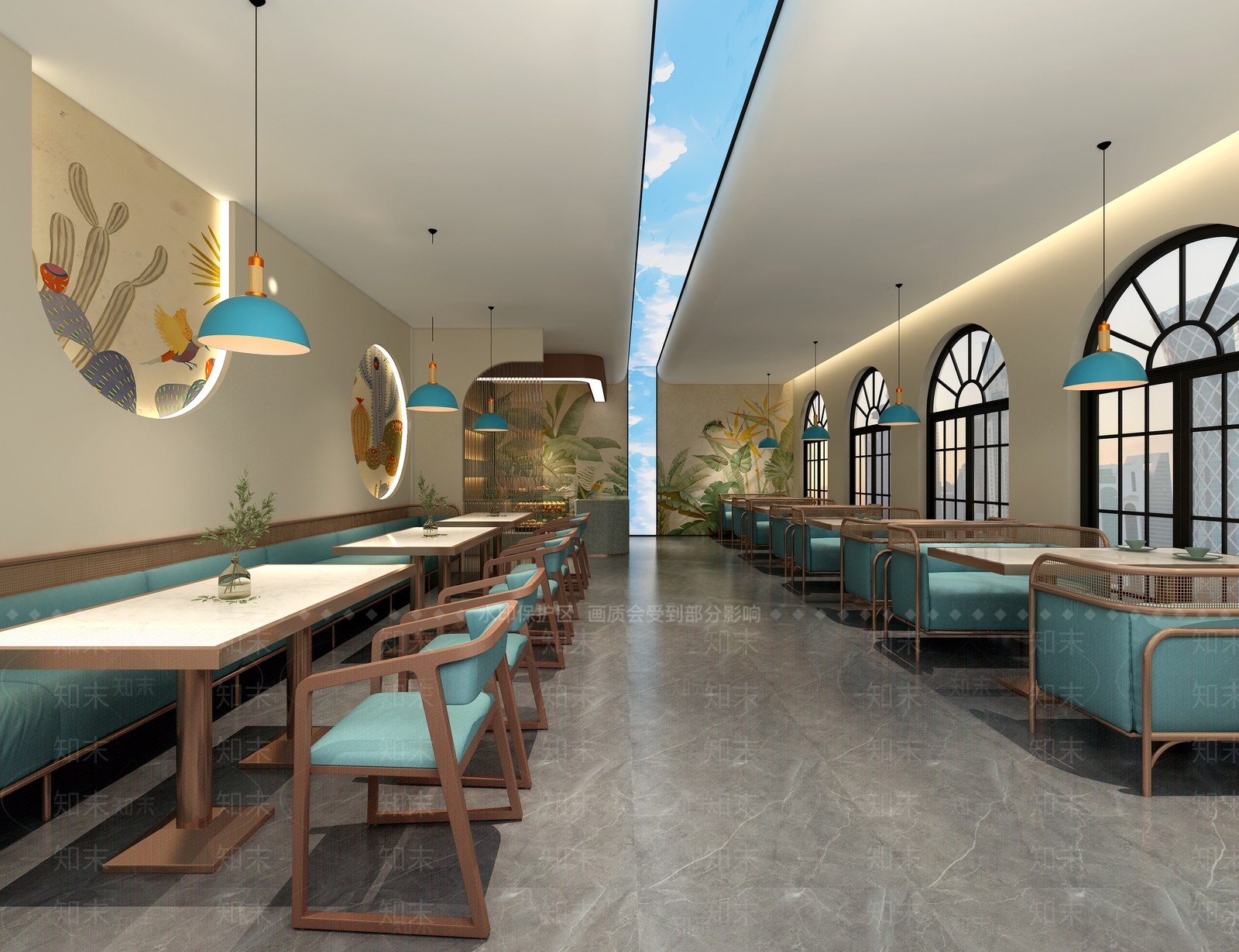 现代茶餐厅3D模型下载【ID:1167912446】