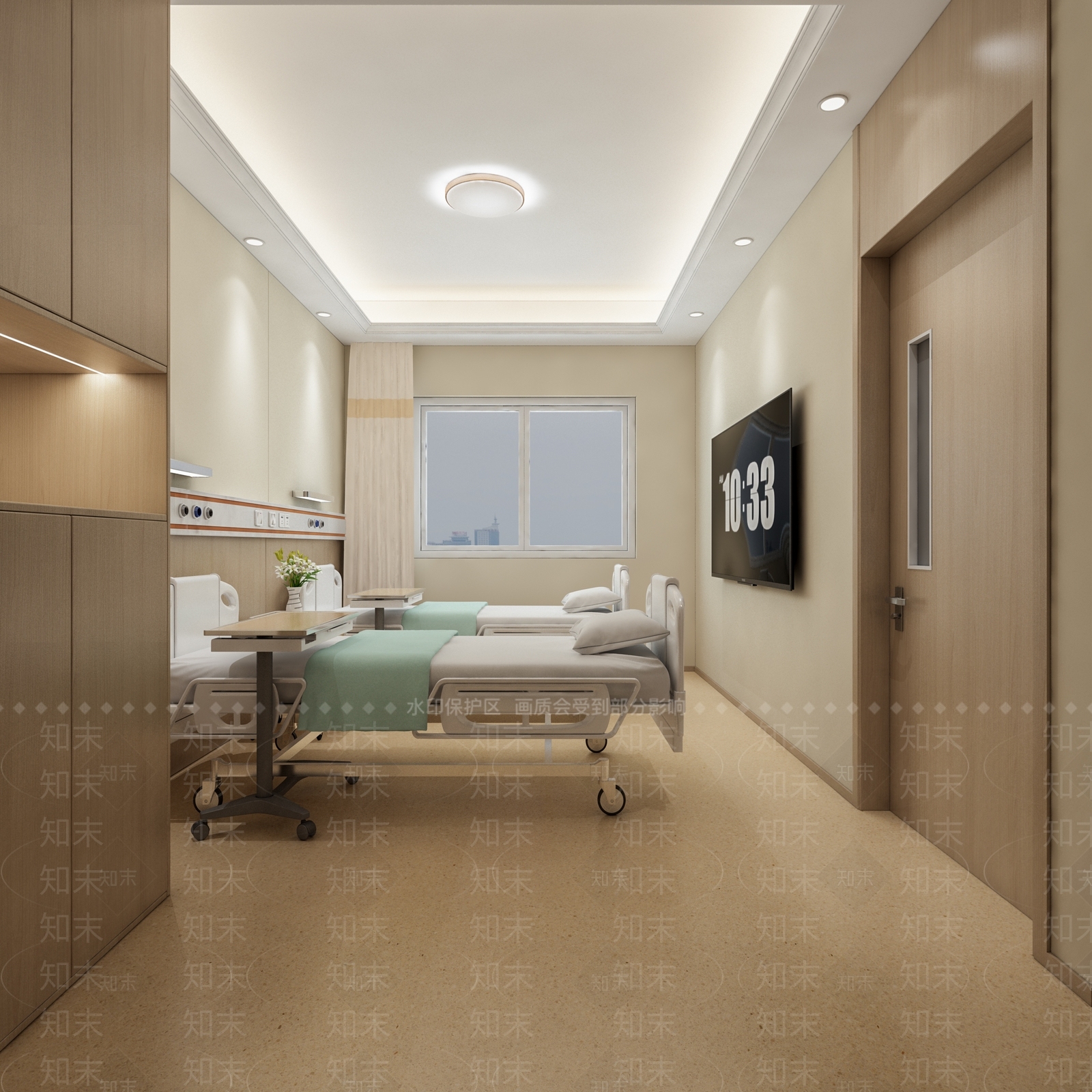 新中式医院3D模型下载【ID:1167912171】