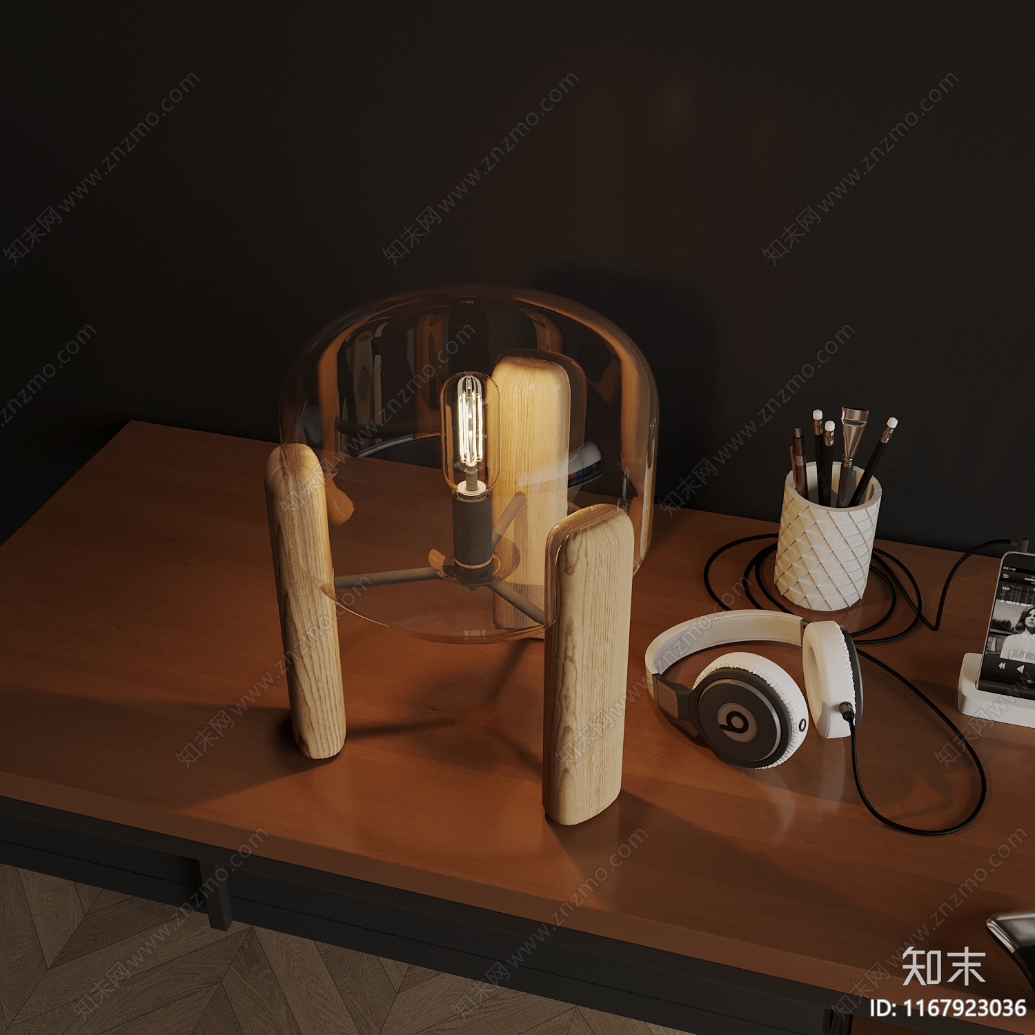 现代台灯3D模型下载【ID:1167923036】