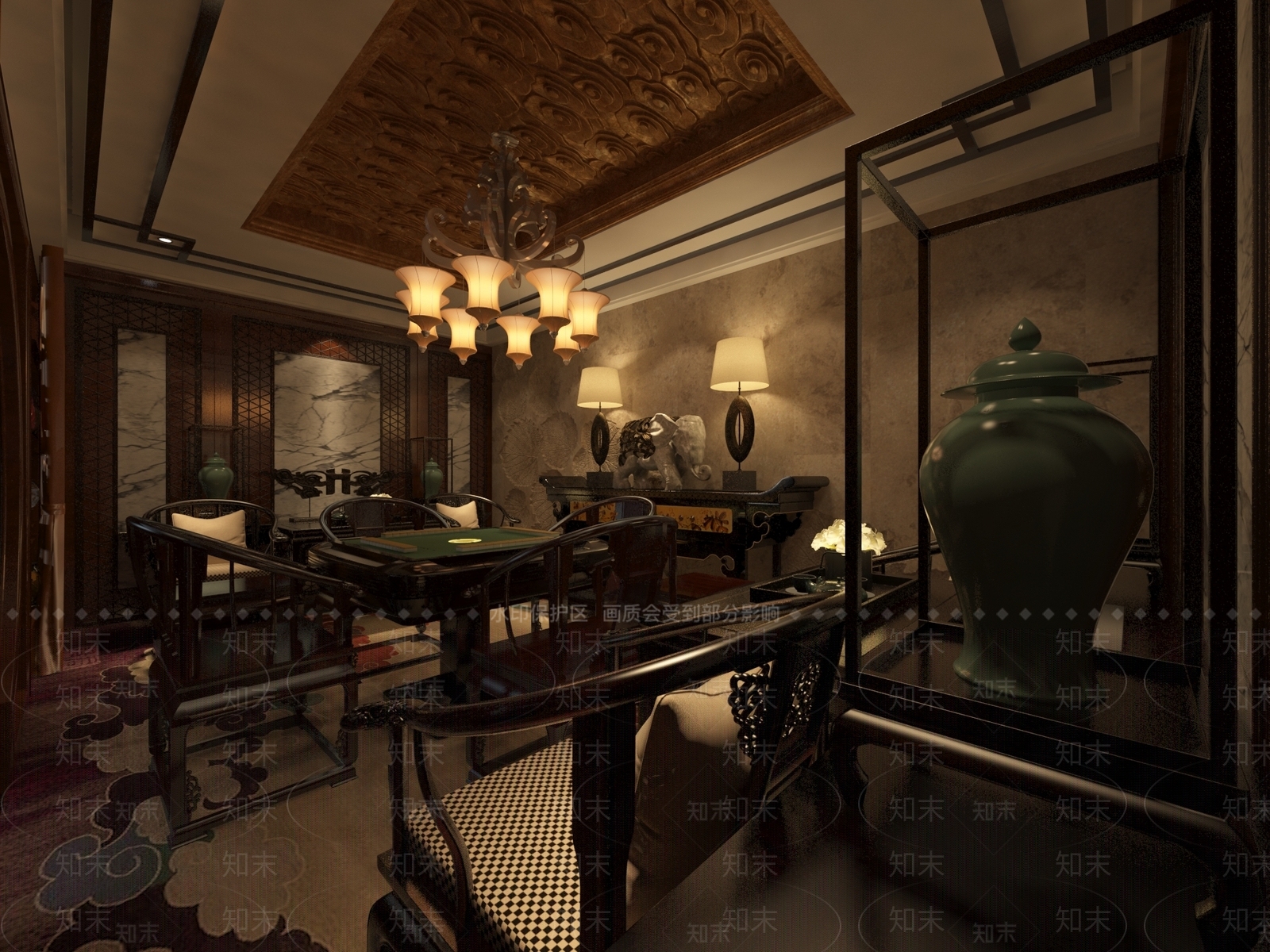 新中式茶馆3D模型下载【ID:1167924183】