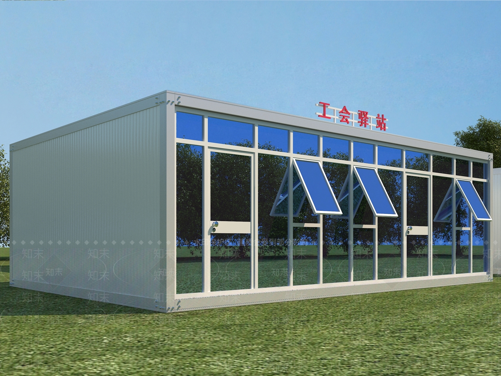现代会议室3D模型下载【ID:1167924596】
