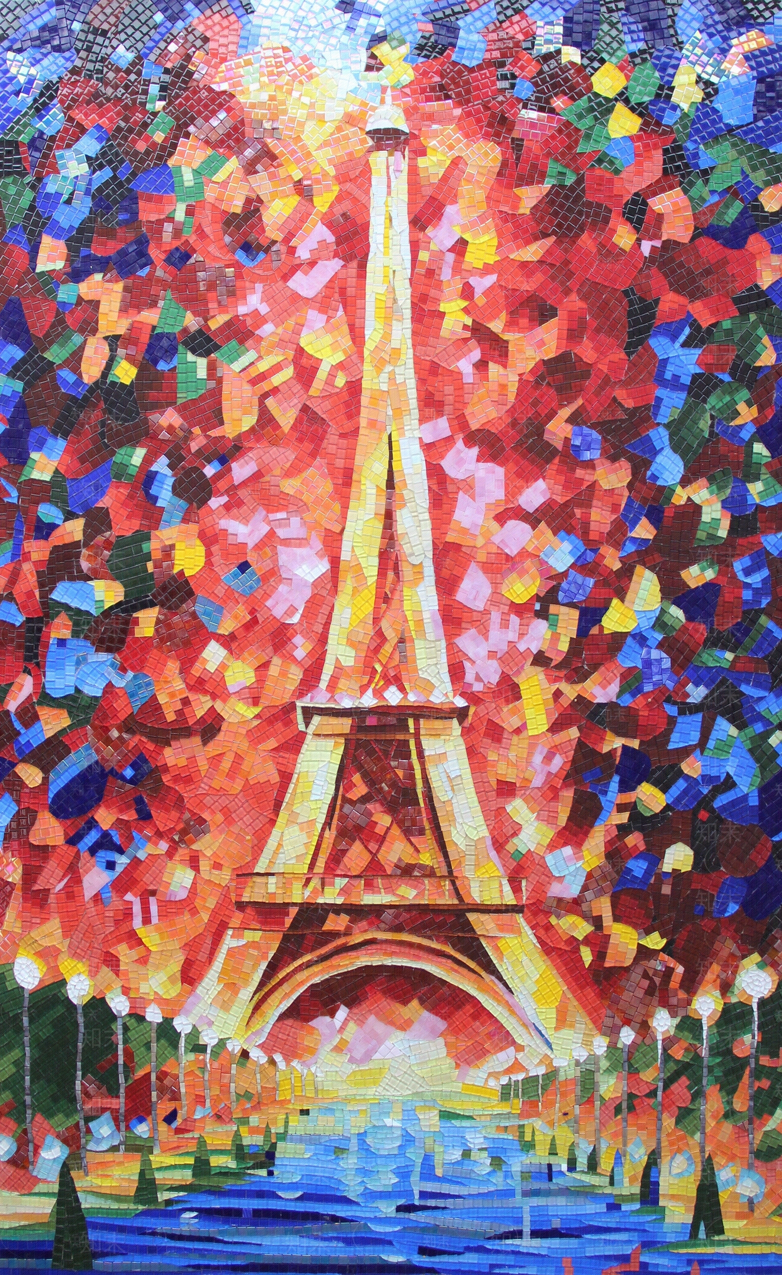 现代新中式马赛克贴图下载【ID:1167924732】