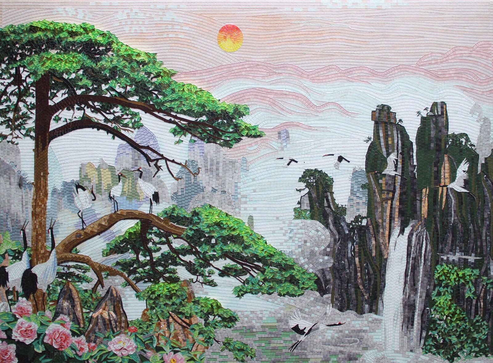 现代新中式马赛克贴图下载【ID:1167924728】