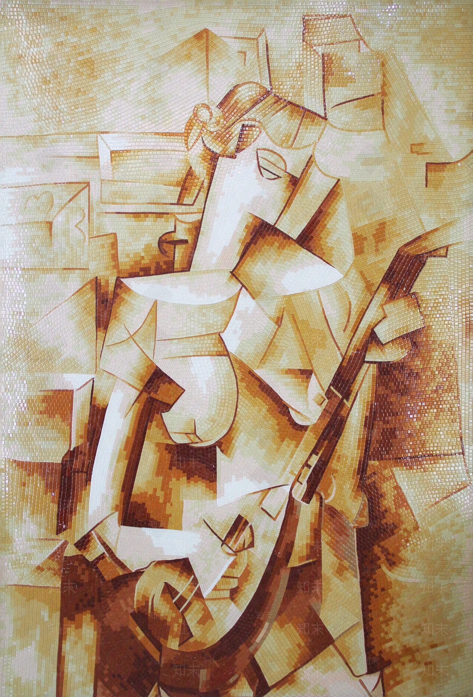 现代新中式马赛克贴图下载【ID:1167925481】