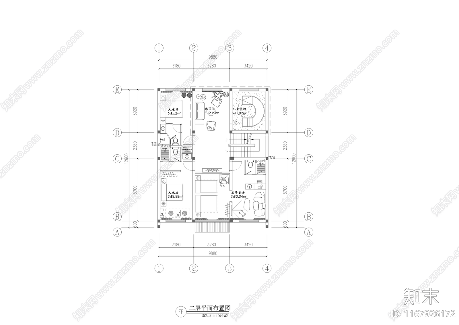 现代新中式民宿施工图下载【ID:1167926172】