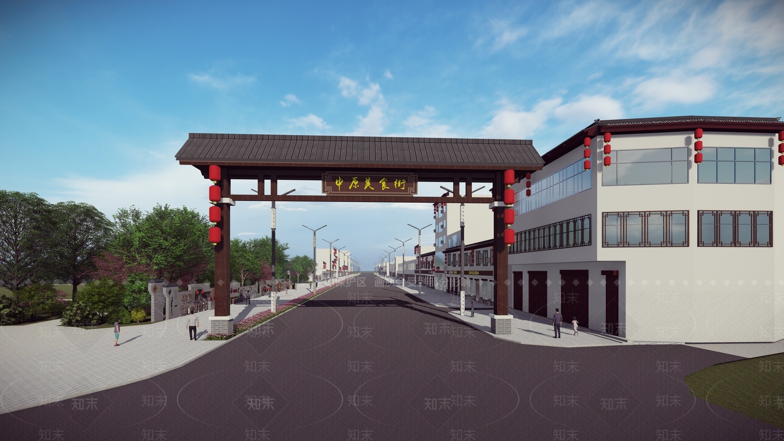 中式牌坊牌楼SU模型下载【ID:1167996723】