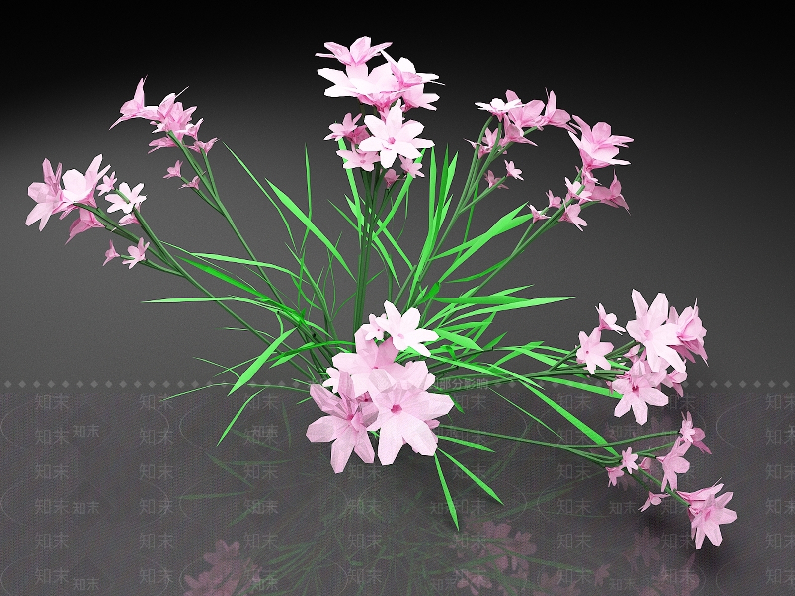 花草组合3D模型下载【ID:1167934338】