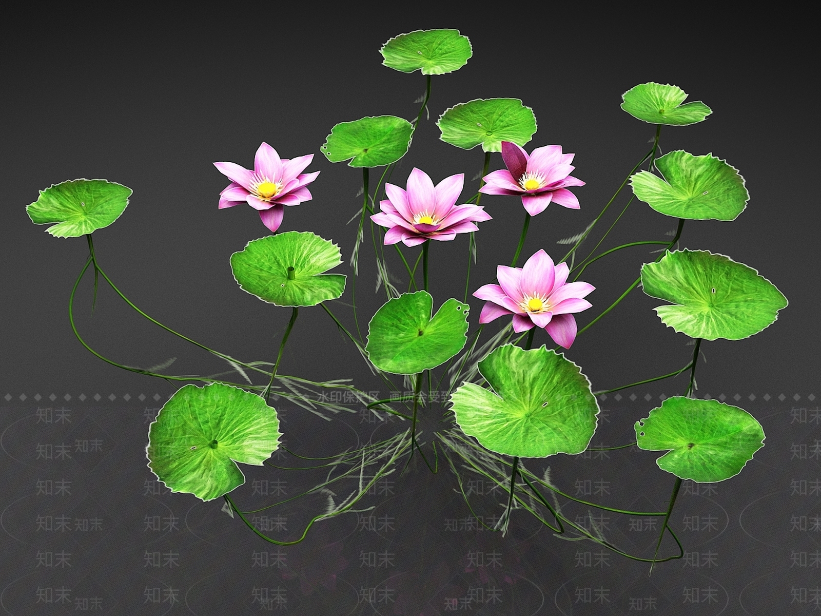 花草组合3D模型下载【ID:1167934699】