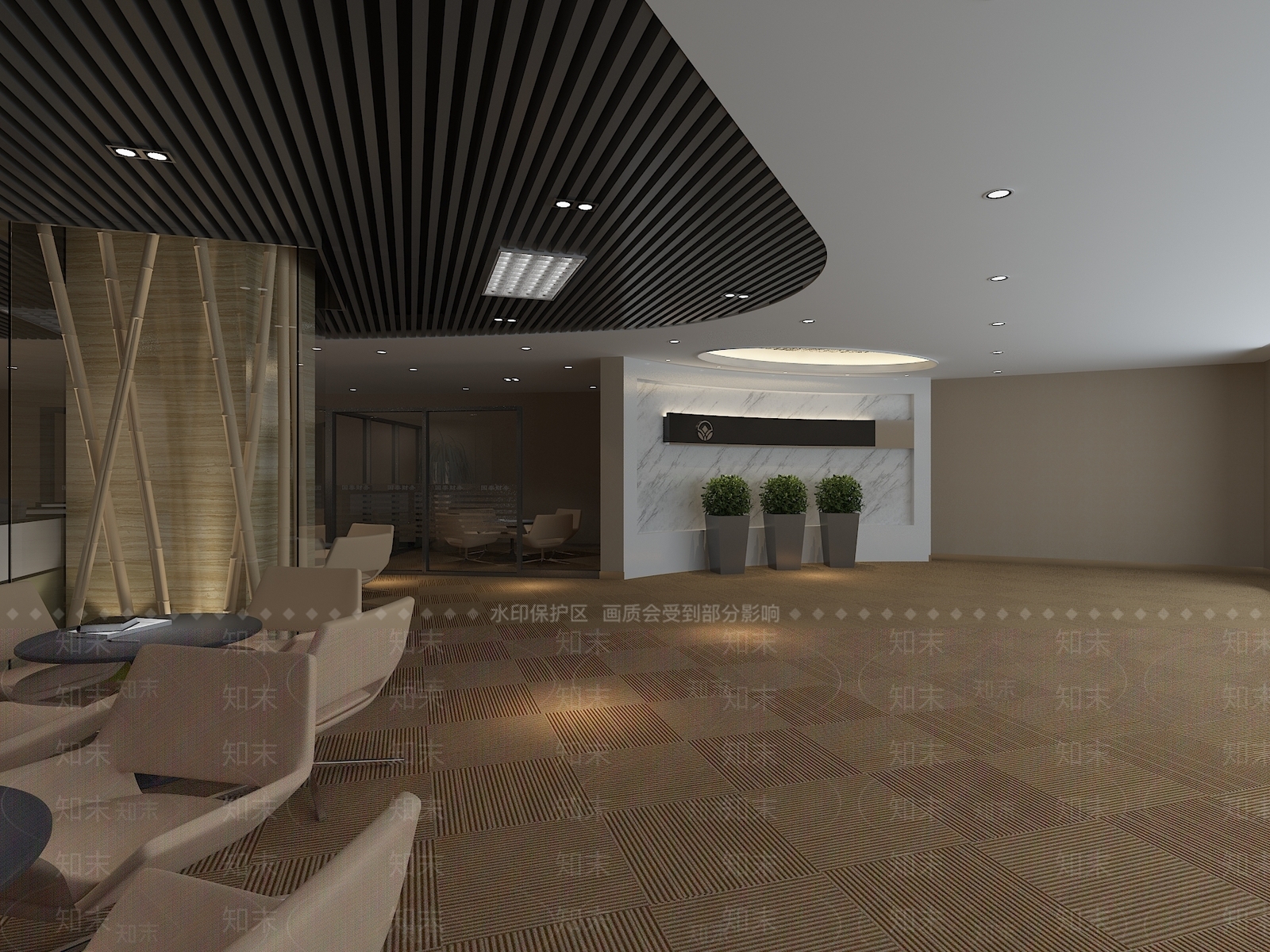 现代接待室3D模型下载【ID:1167947157】