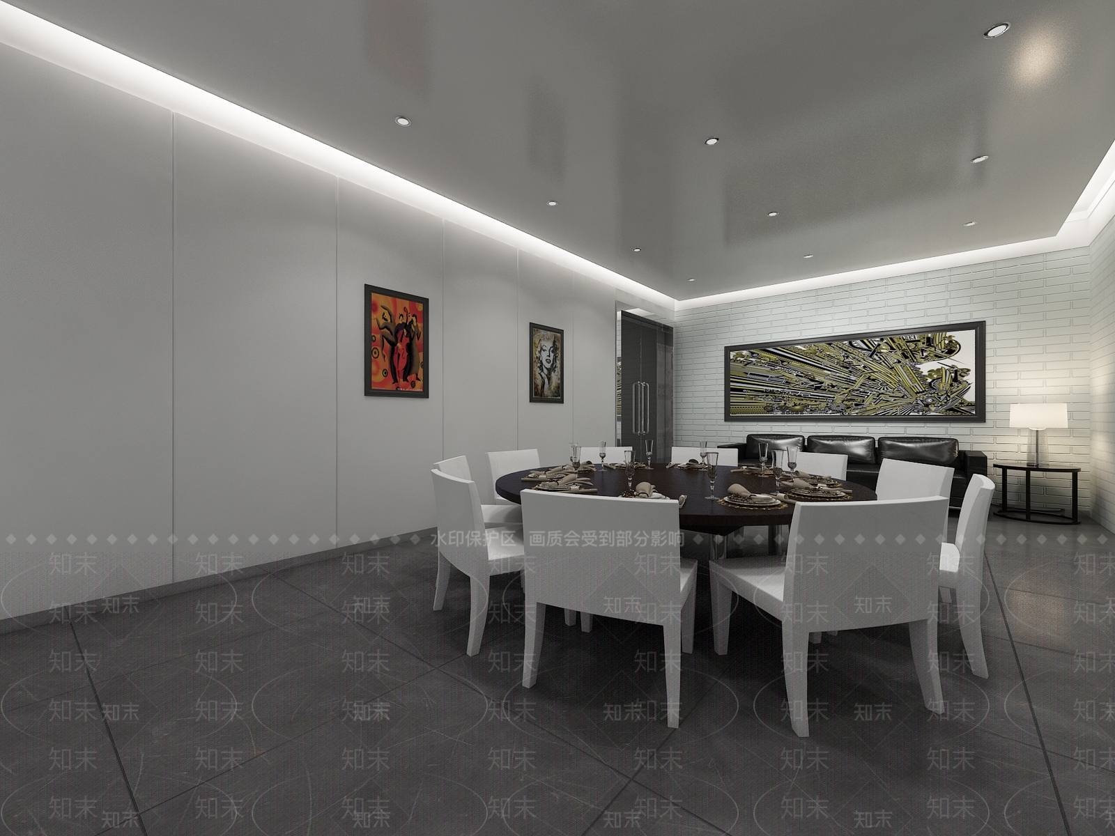 现代包厢3D模型下载【ID:1167948259】