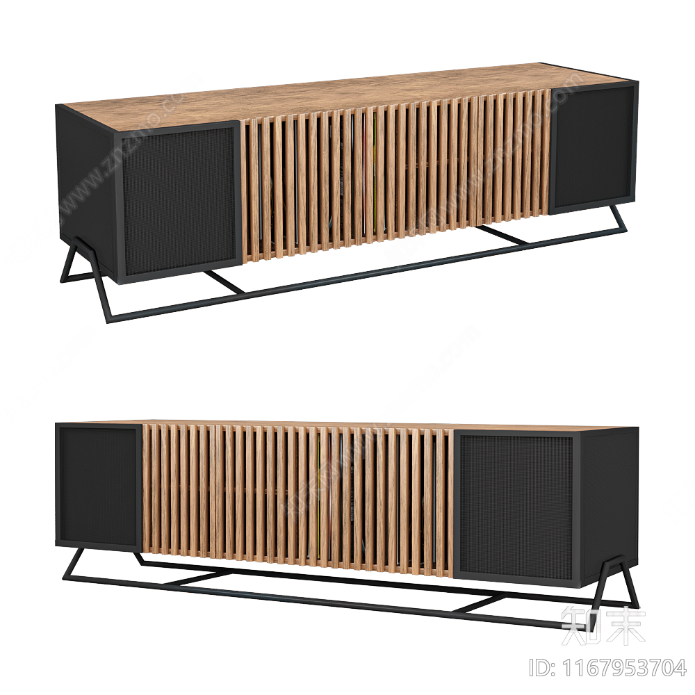 现代电视柜3D模型下载【ID:1167953704】