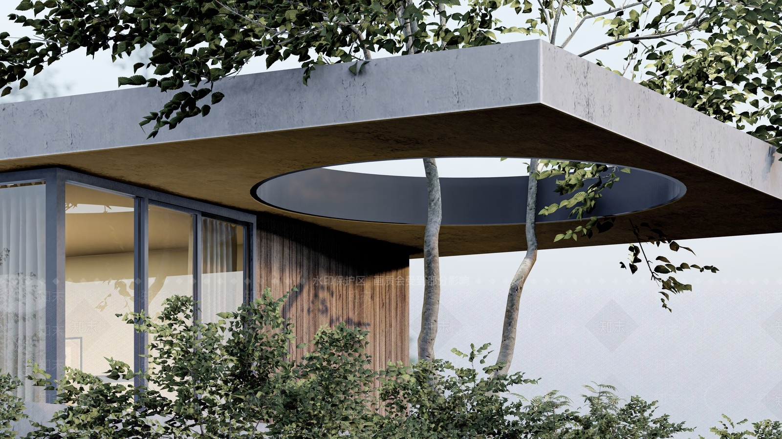 现代极简风格建筑SU模型下载【ID:1167957009】
