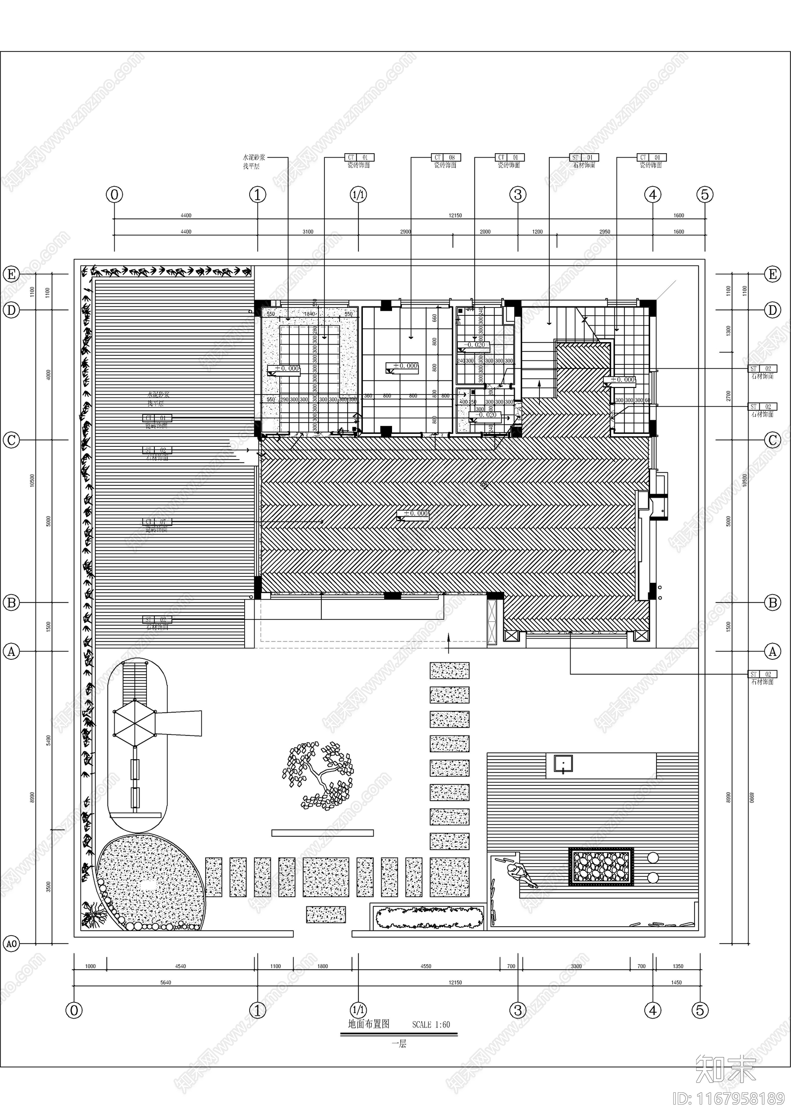 现代整体家装空间cad施工图下载【ID:1167958189】