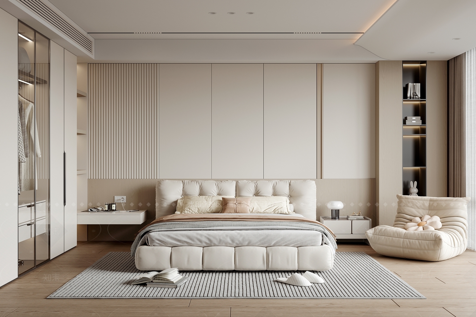 现代家居卧室SU模型下载【ID:1216015450】
