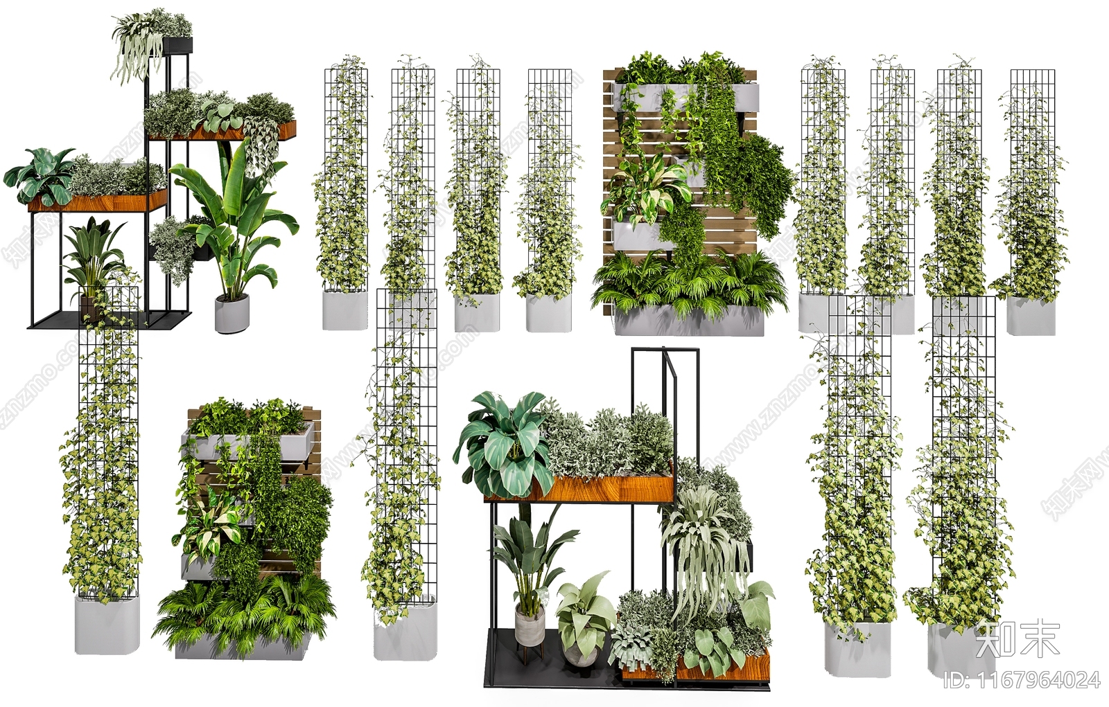 现代花架3D模型下载【ID:1167964024】