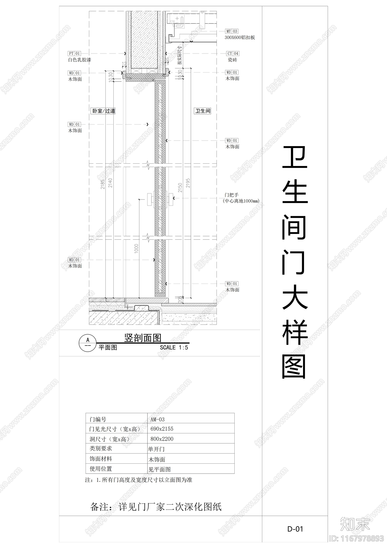 现代门节点施工图下载【ID:1167978893】