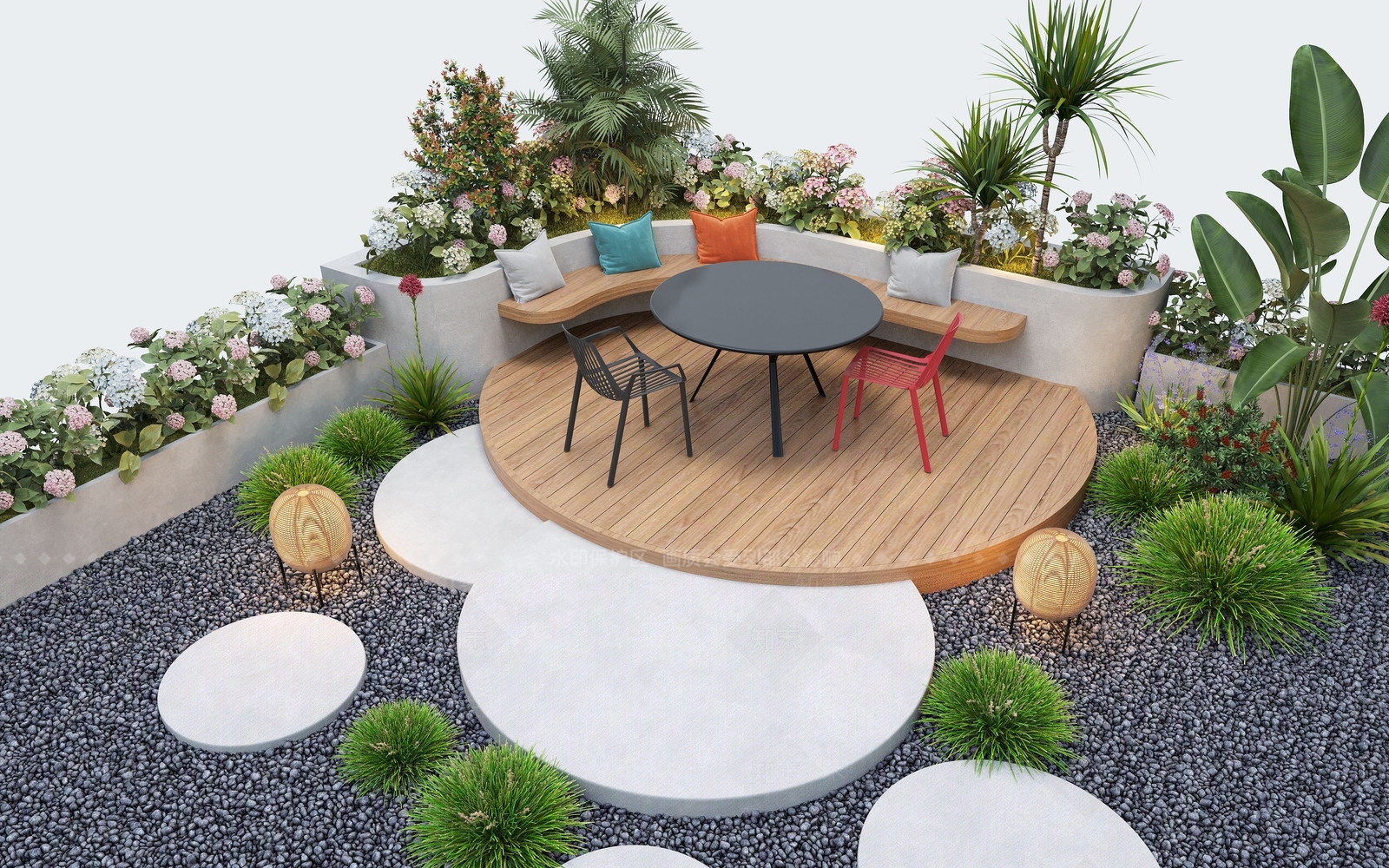 现代庭院3D模型下载【ID:1167980281】