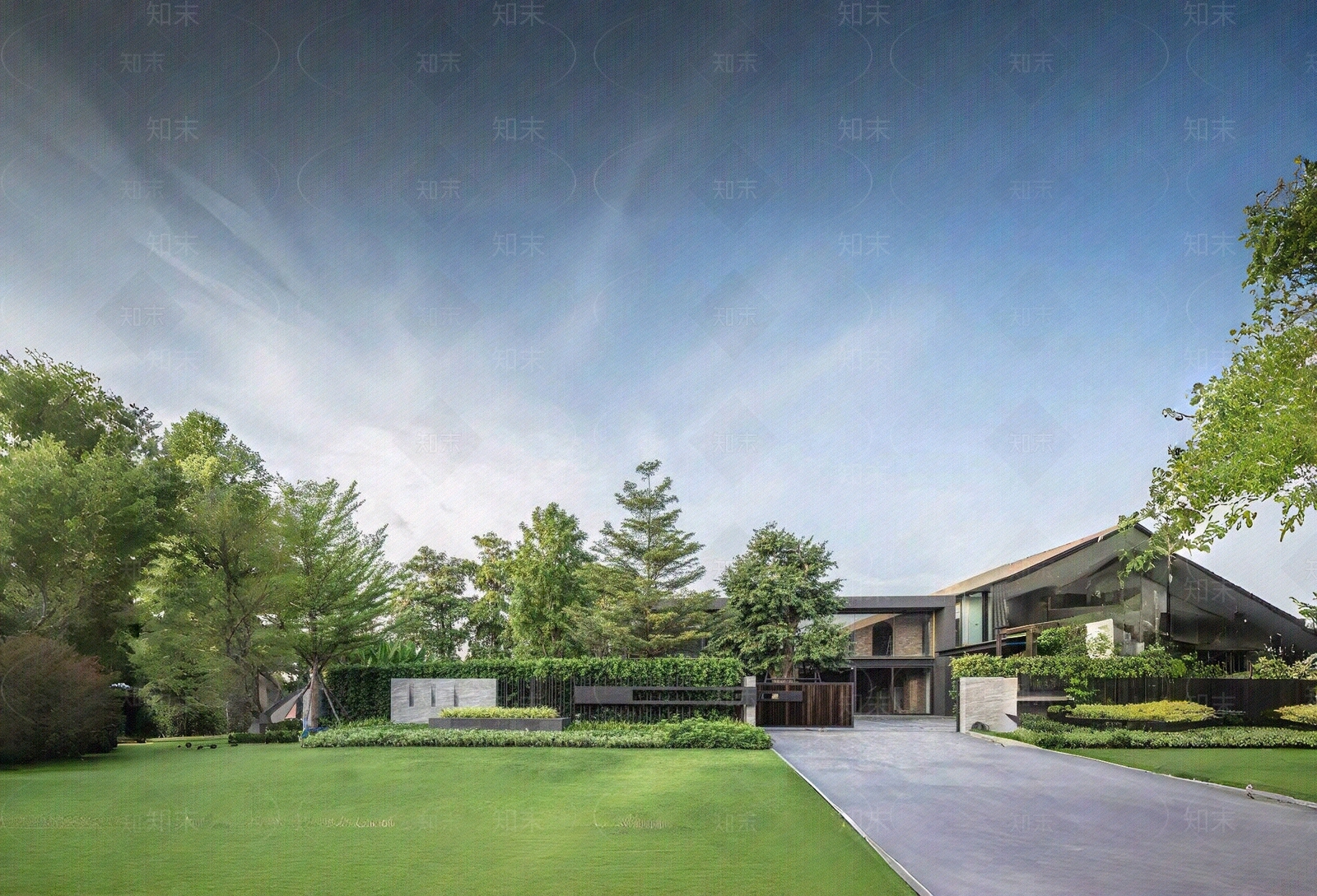 现代小区外景贴图下载【ID:1167980580】