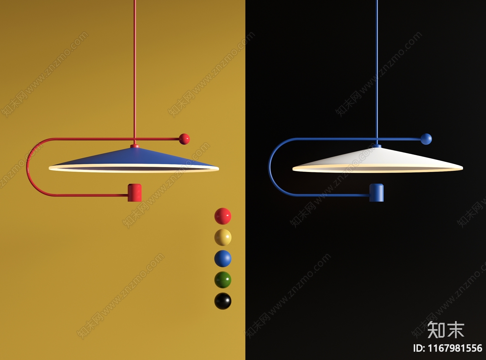 现代吊灯3D模型下载【ID:1167981556】