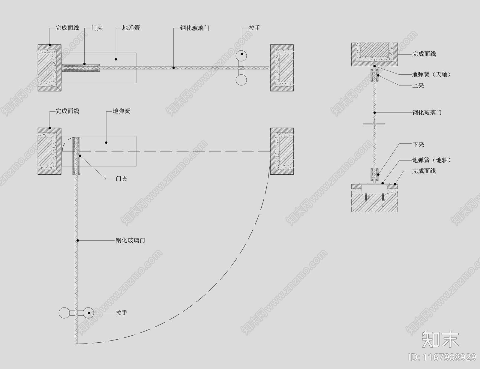 现代门节点施工图下载【ID:1167988929】