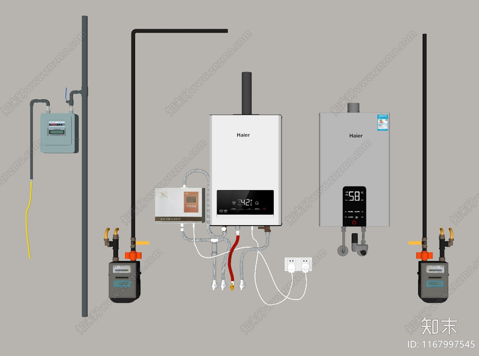 热水器SU模型下载【ID:1167997545】