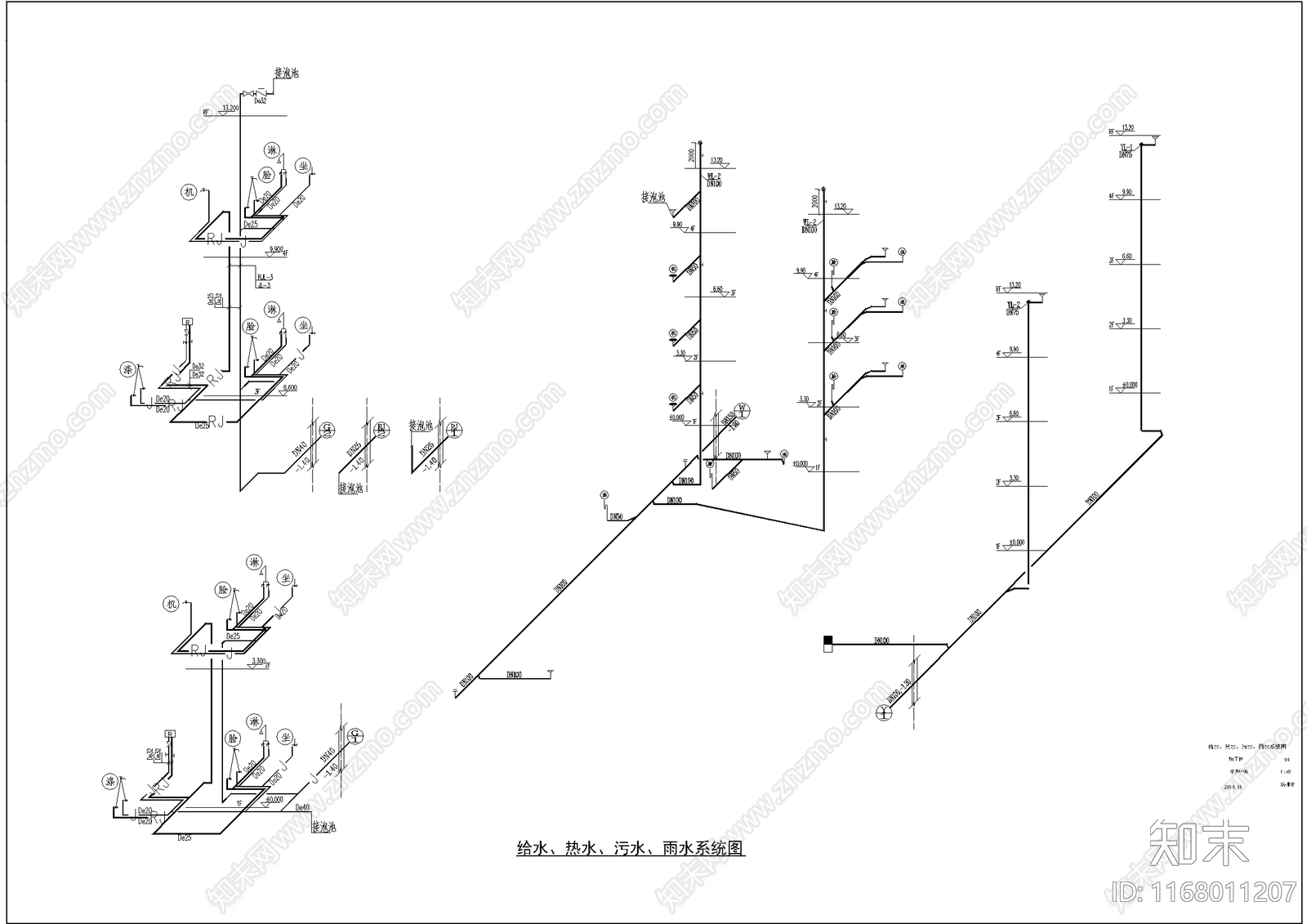 现代办公楼建筑施工图下载【ID:1168011207】