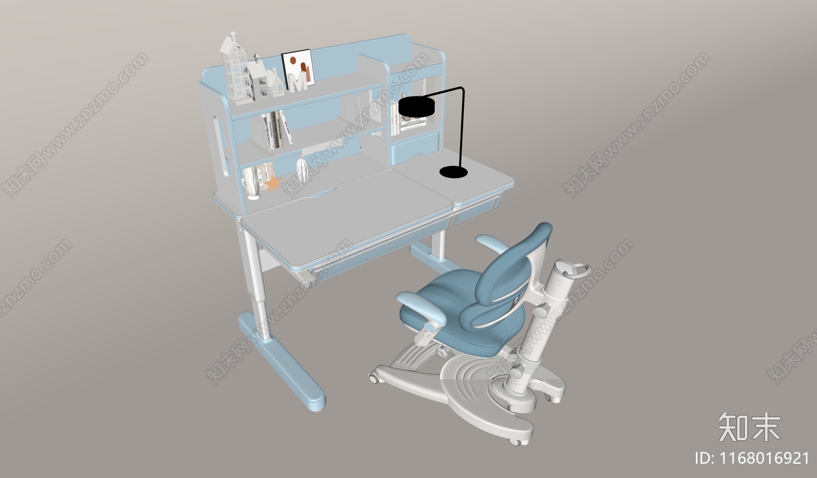 儿童学习桌SU模型下载【ID:1168016921】