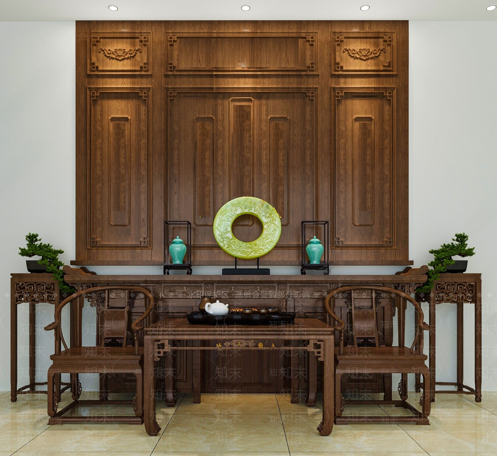 中式佛堂SU模型下载【ID:1168030954】