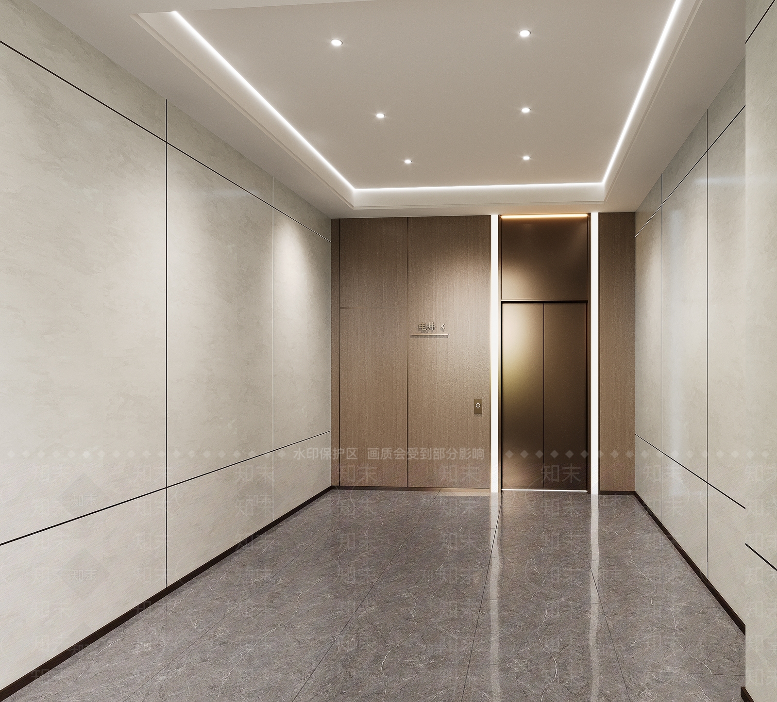 现代走廊3D模型下载【ID:1214684838】