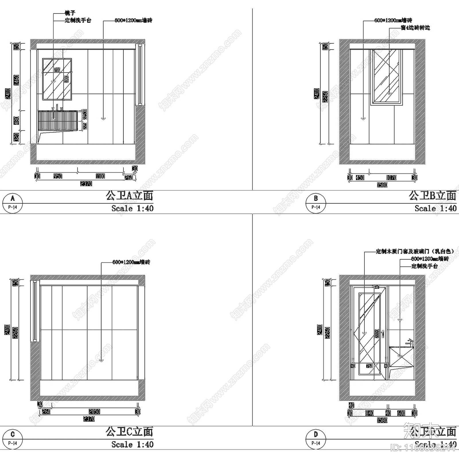 法式奶油三室两厅两卫平层室内家装cad施工图下载【ID:1168036244】