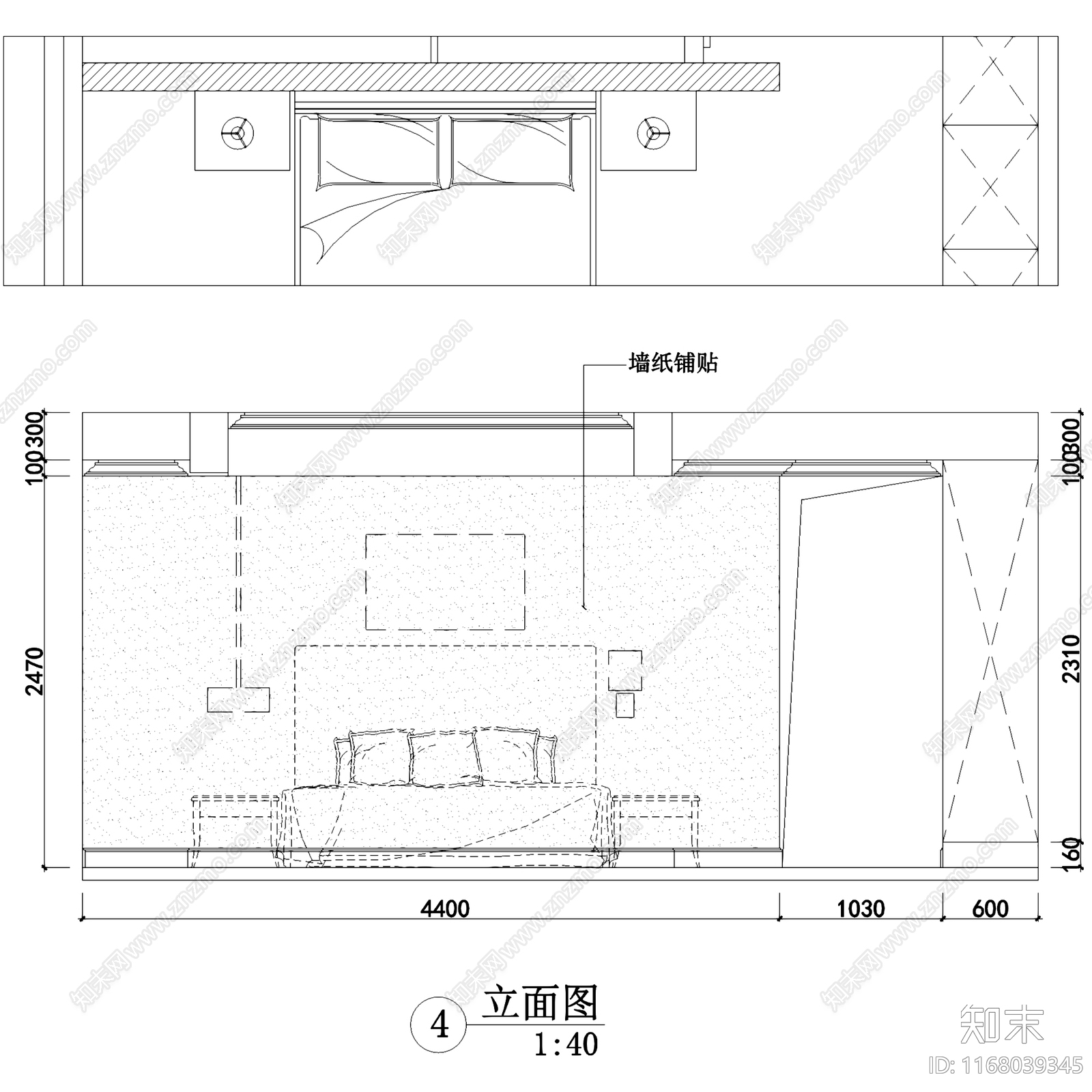 法式欧式整体家装空间施工图下载【ID:1168039345】