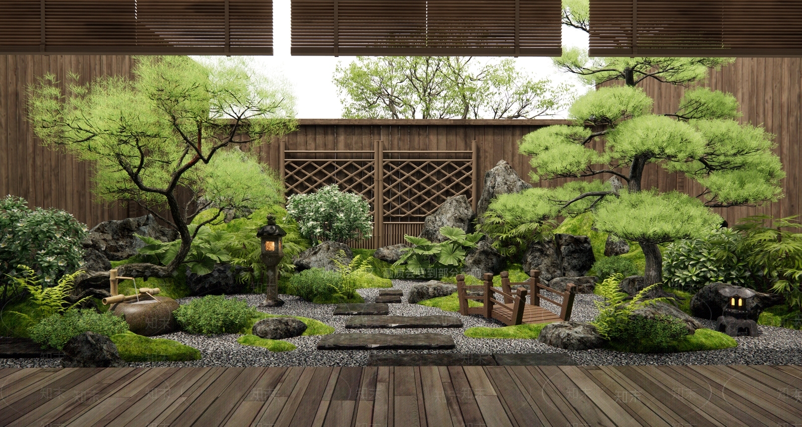 庭院3D模型精品下载_3dmax模型_知末网