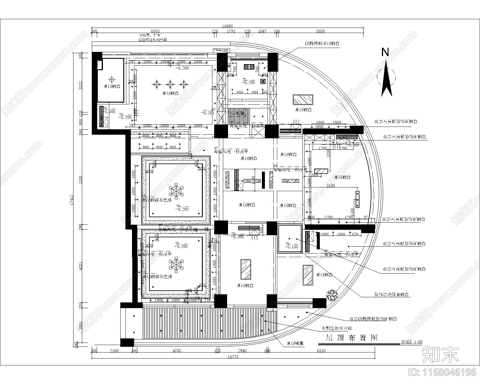 现代整体办公空间cad施工图下载【ID:1168046196】