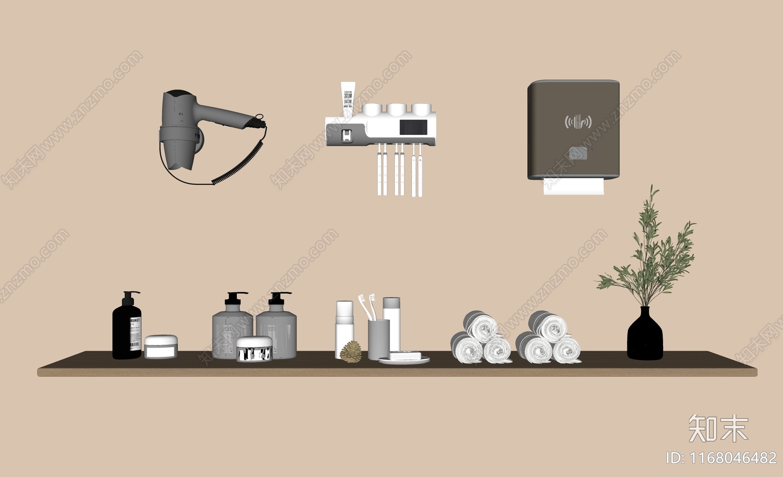 洗浴用品SU模型下载【ID:1168046482】