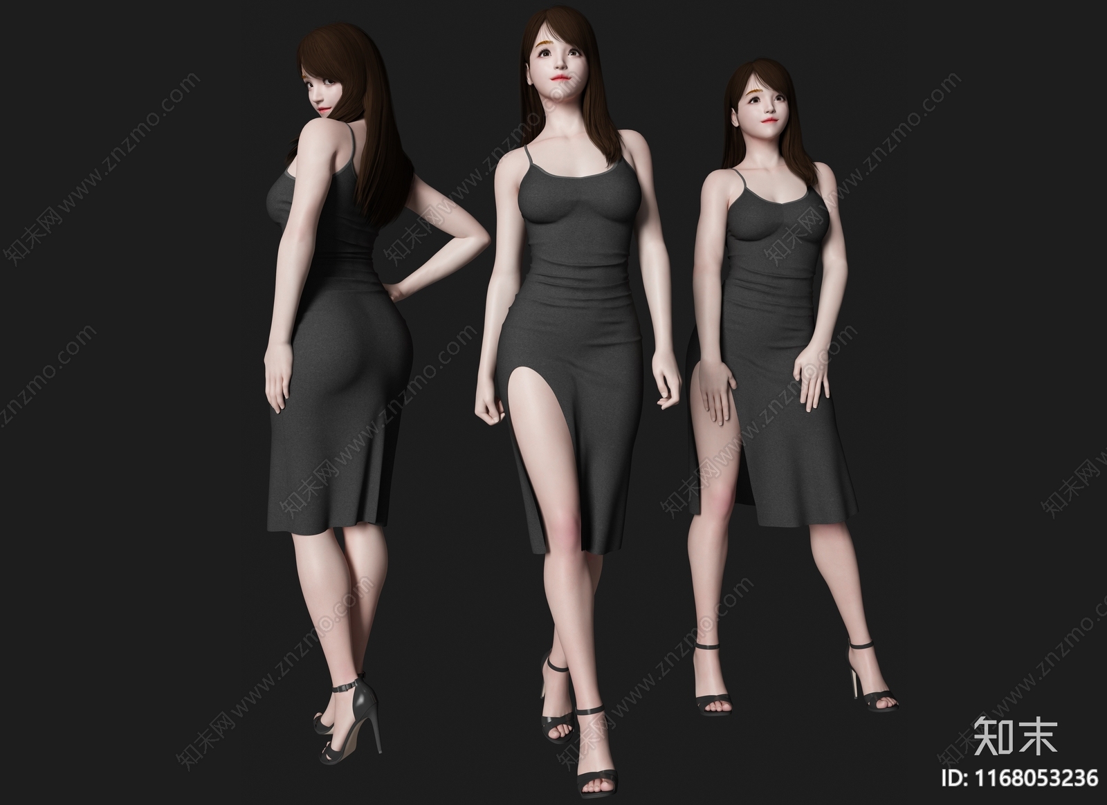 女人3D模型下载【ID:1168053236】