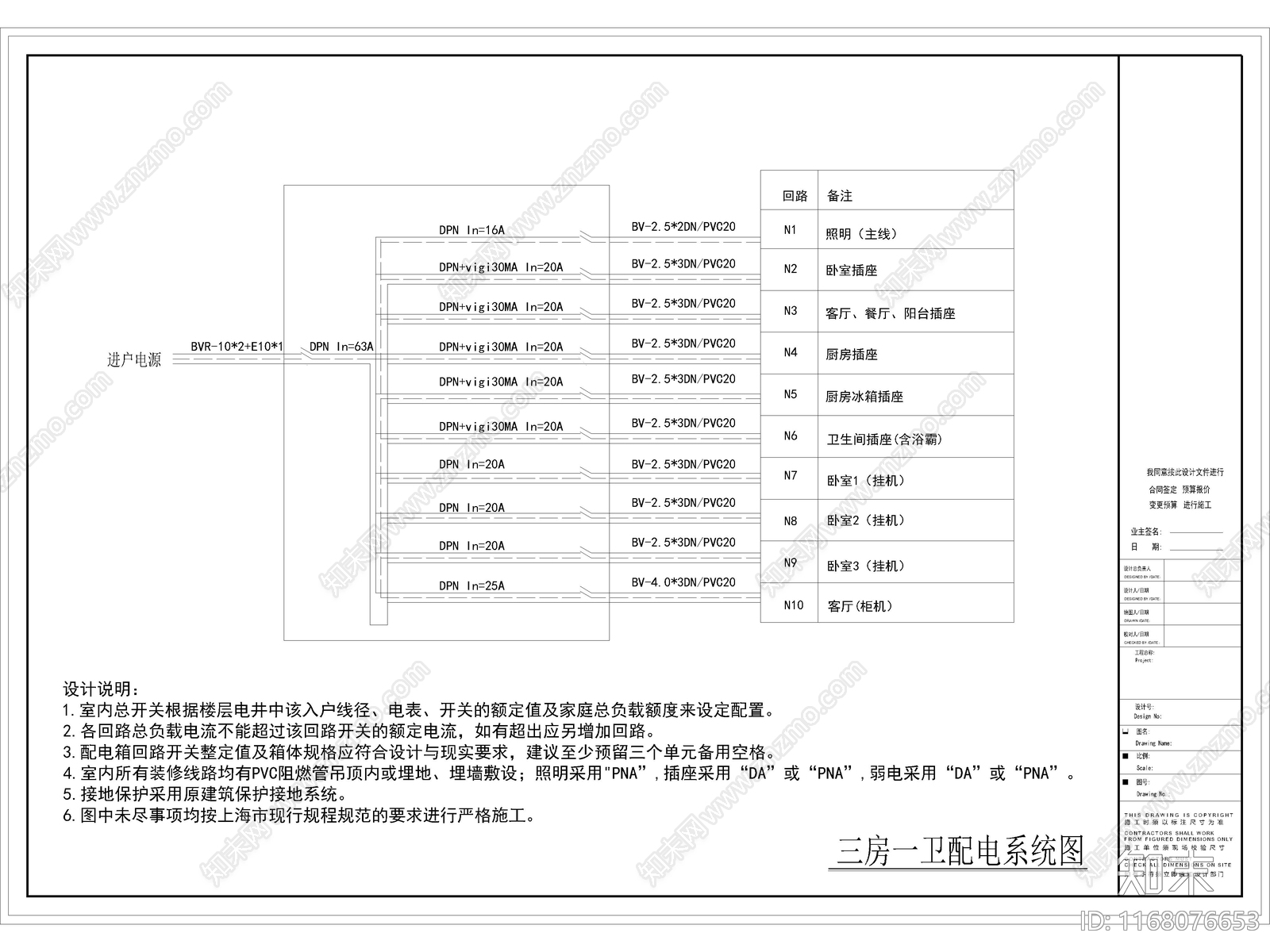 2024年最新配电系统图CAD图库施工图下载【ID:1168076653】